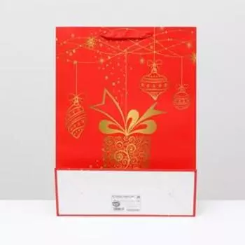 Пакет ламинированный "Подарочный", 31 x 42 x 12 см