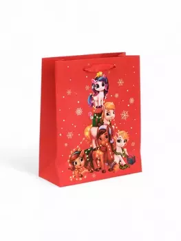 Пакет ламинированный подарочный «Новогодний», S 15125.5 см