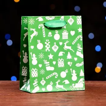 Пакет ламинированный "Праздник" 11,5 х 14,5 х 6 см