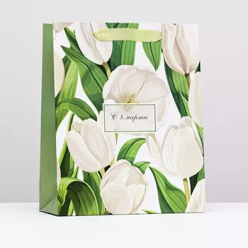 Пакет ламинированный «С 8 марта», 263212 см