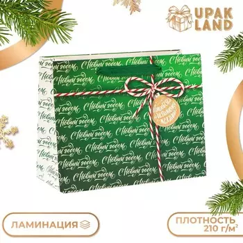 Пакет ламинированный «С новым годом!», MS 23 18 10 см