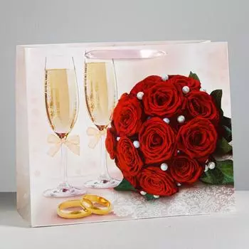 Пакет ламинированный «Счастливы вместе!», XL 49 × 40 × 19 см