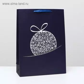 Пакет ламинированный "Шар новогодний", 31 x 42 x 12 см