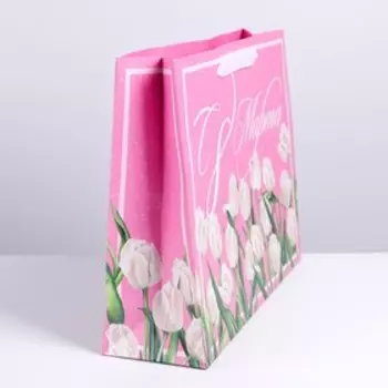 Пакет ламинированный «Тюльпаны», L 40 × 31 × 11,5 см