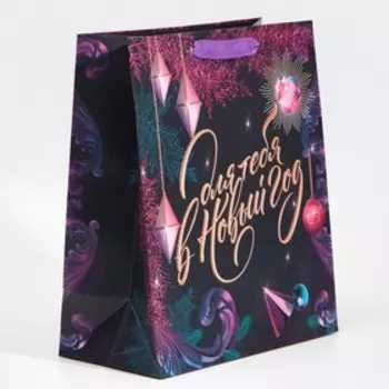 Пакет ламинированный вертикальный «Для тебя в Новый Год», ML 23 27 11,5 см