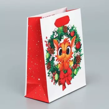 Пакет ламинированный вертикальный «Дракоша», S 12 15 5.5 см