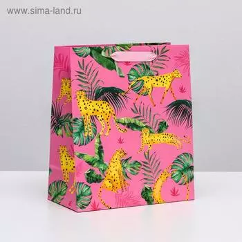 Пакет ламинированный вертикальный «Гепард», ML 23 × 27 × 11,5 см