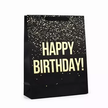 Пакет ламинированный Happy Birthday, L 31 х 40 х 11.5 см