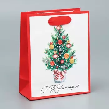 Пакет ламинированный вертикальный «Ёлочка», S 12 15 5.5 см