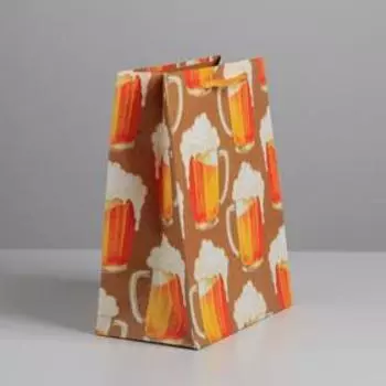 Пакет ламинированный вертикальный «Кружка пенного», MS 18 × 23 × 10 см