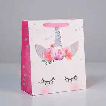 Пакет подарочный ламинированный вертикальный, упаковка, «Мечтай», ML 23 х 27 х 11,5 см