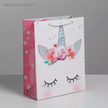 Пакет подарочный ламинированный вертикальный, упаковка, «Мечтай», MS 18 х 23 х 10 см