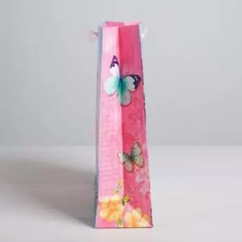 Пакет подарочный ламинированный вертикальный, упаковка, «От всего сердца», ML 23 х 27 х 11,5 см