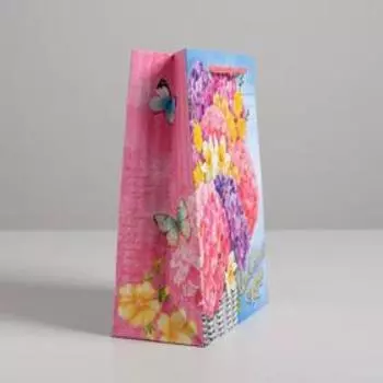 Пакет ламинированный вертикальный «От всего сердца», MS 18 23 8 см