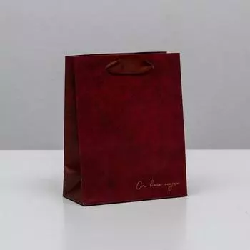 Пакет ламинированный вертикальный «От всего сердца», S 12 × 15 × 5,5 см