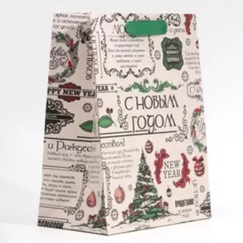 Пакет ламинированный вертикальный «Процветания в Новом Году», MS 18 23 10 см