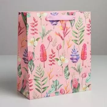 Пакет ламинированный вертикальный «С 8 Марта», ML 23 × 27 × 11,5 см