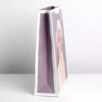 Пакет подарочный ламинированный вертикальный, упаковка, «С любовью», L 31 х 40 х 11,5 см