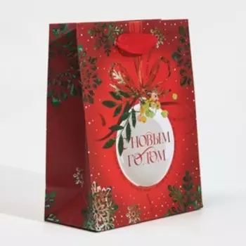 Пакет ламинированный вертикальный «Снежинка», 12 × 15 × 5,5 см