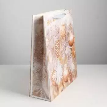 Пакет ламинированный вертикальный «Снежная зима», M 26 × 30 × 9 см