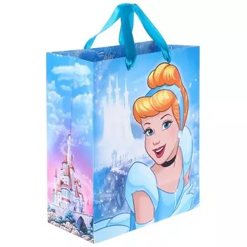 Пакет подарочный "Золушка" 23х27х11.5 см, Принцессы