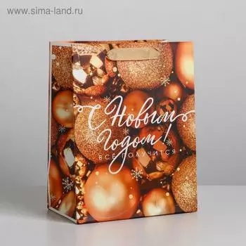 Пакет ламинированный вертикальный «Всё получится!», MS 18 × 23 × 10 см