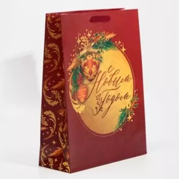 Пакет ламинированный вертикальный «Золото», L 31 40 11,5 см