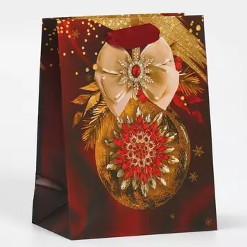 Пакет ламинированный вертикальный «Золотой шар», 12 15 5,5 см