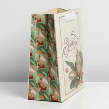 Пакет ламинированный вертикальный «Золотому учителю», ML 27 × 23 × 11,5 см