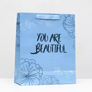 Пакет подарочный ламинированный You are beautiful 263212 см