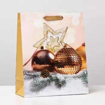 Пакет ламинированный "Звезда в игрушках", 26 x 32 x 12 см