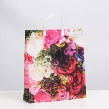 Пакет "Марсала", мягкий пластик, 37 x 32 см, 100 мкм