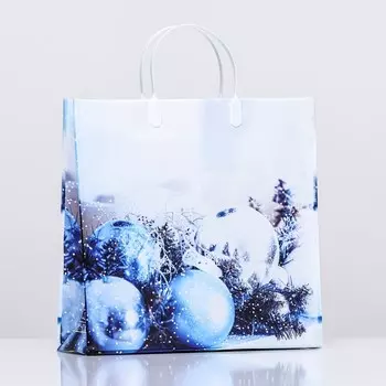 Пакет новогодний «Мороз», мягкий пластик, 2930 100 мкм