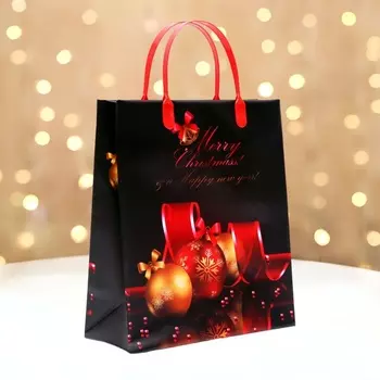 Пакет новогодний «Красота» мягкий пластик 2623 см