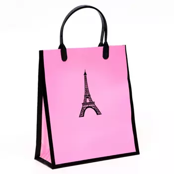 Пакет "Париж", 140 мкм, мягкий пластик, 22х 25 х 9 см