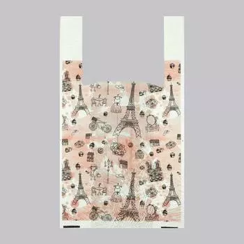 Пакет "Париж", полиэтиленовый, майка, 28 х 50 см, 12 мкм