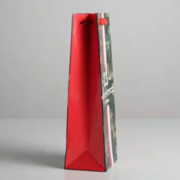 Пакет под бутылку «Настоящий мужчина», 36 × 13 × 10 см