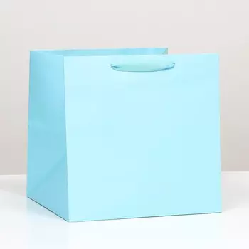 Пакет под торт 40х40х40cm Голубой, 1шт