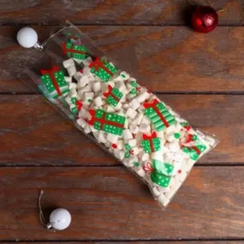 Новый год. Пакет подарочный, 13 х 27 см