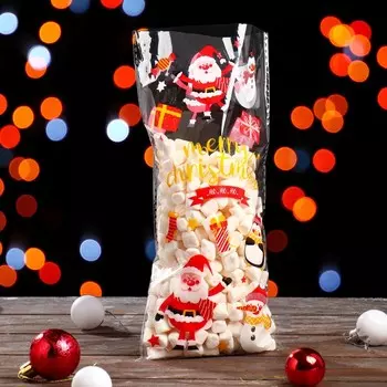 Пакет подарочный новогодний, для сладких подарков, 1327 см