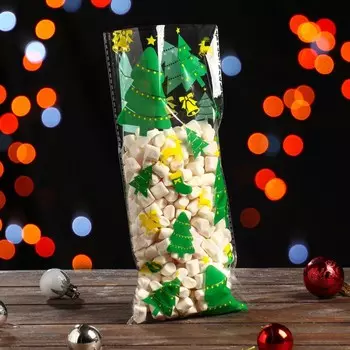 Пакет подарочный новогодний, для сладких подарков, 1327 см