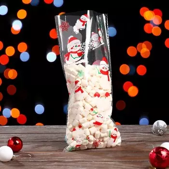 Пакет подарочный новогодний, для сладких подарков, 1327 см