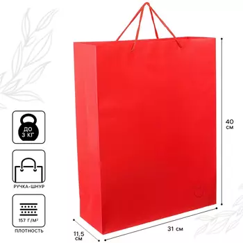 Пакет подарочный, 31х40х11.5 см, упаковка, Минни Маус