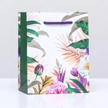 Пакет подарочный "Бабочки любви", 11,5 х14,5 х 6,5 см