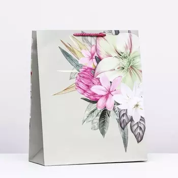 Пакет подарочный "Букет в воздухе", 26 х 32 х 12 см