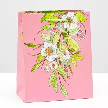 Пакет подарочный " Цветочки" 18 х 22,3 х 10 см