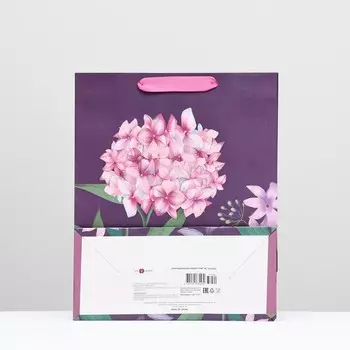 Пакет подарочный "Цветочного настроения", 26 х 32 х 12 см