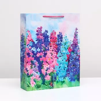 Пакет подарочный "Цветочный луг" 33 х 42,5 х 10 см