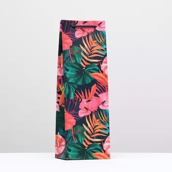 Пакет подарочный "Цветочный настрой" 12 х 36 х 8,5 см