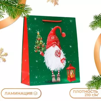 Пакет подарочный "Фонарь", 26 х 32 х 12 см